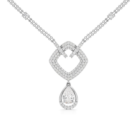 Celestia Heartfall Diamond Necklace