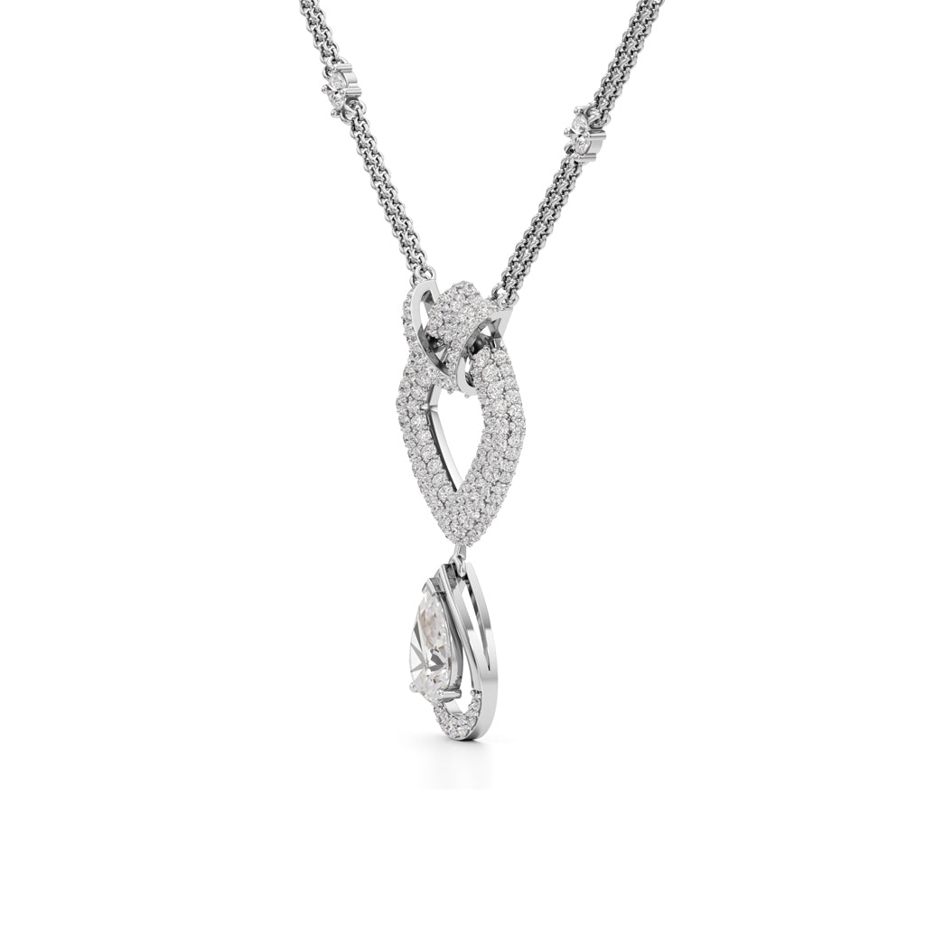 Celestia Heartfall Diamond Necklace