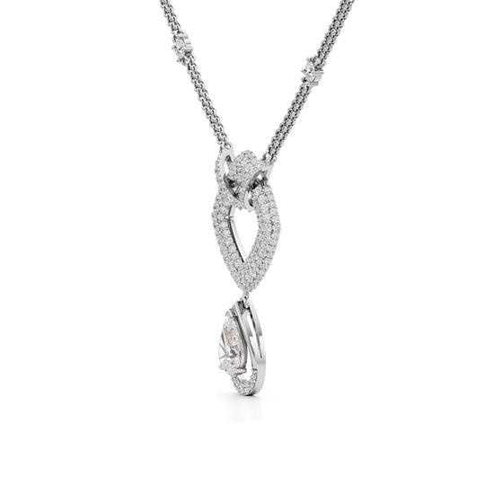 Celestia Heartfall Diamond Necklace