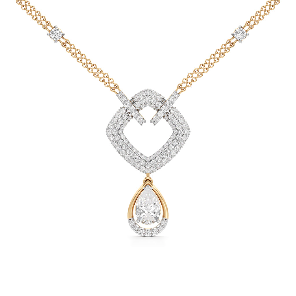 Celestia Heartfall Diamond Necklace