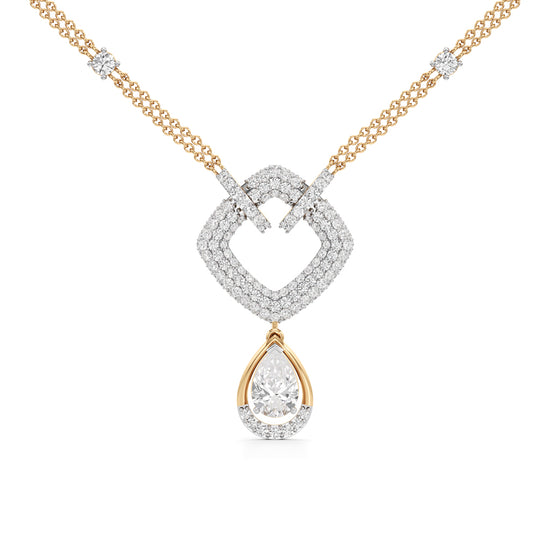 Celestia Heartfall Diamond Necklace