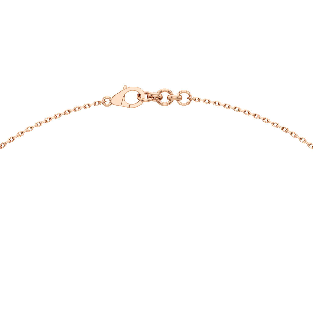 Celestine Linked Heart & Emerald-Cut Diamond Necklace