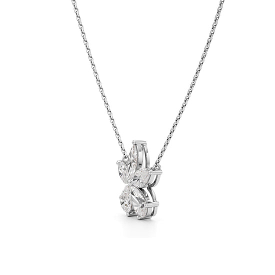 Celestia Marquise Blossom Diamond Pendant