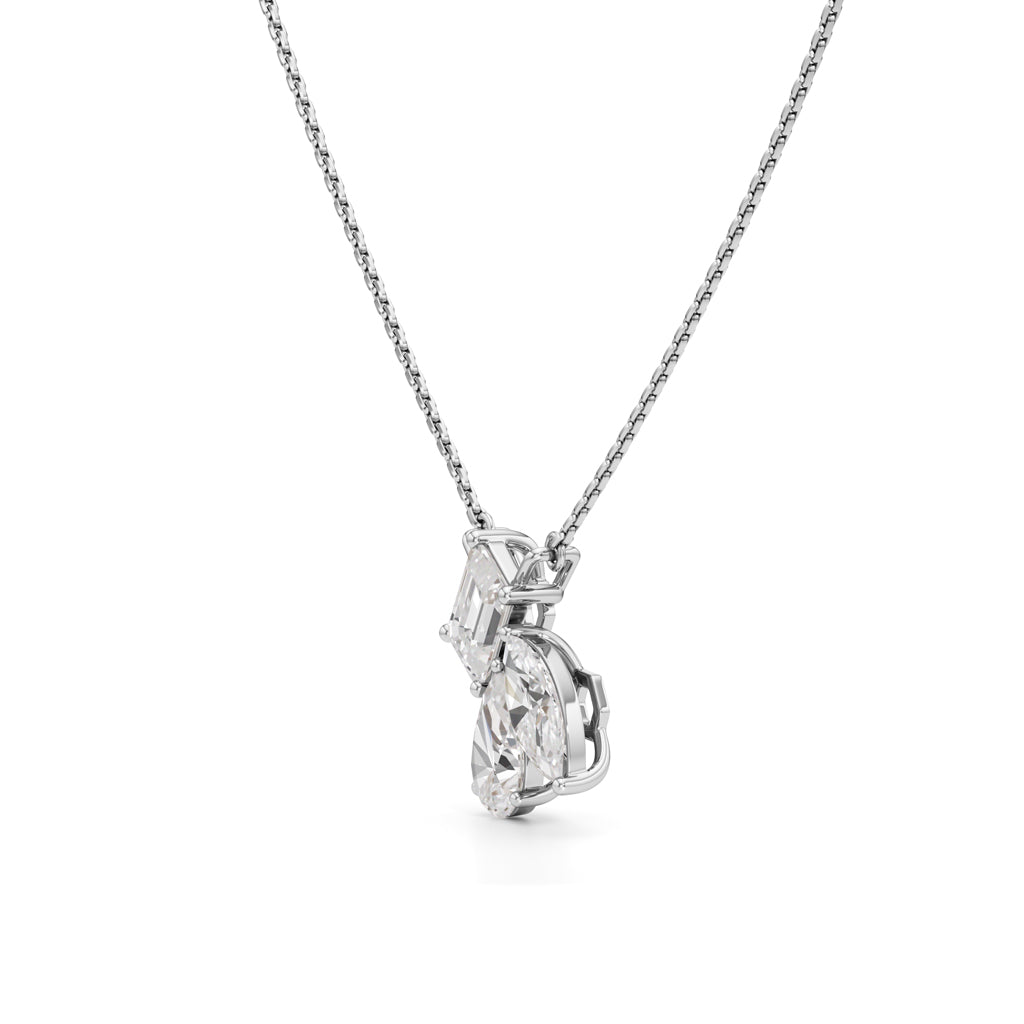 Astra Trio Diamond Pendant Necklace