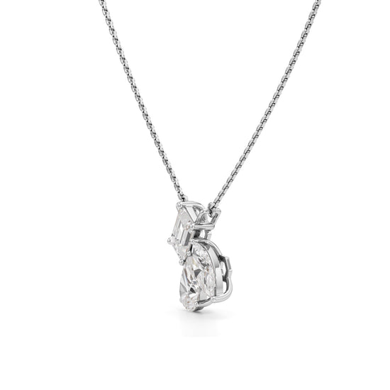 Astra Trio Diamond Pendant Necklace