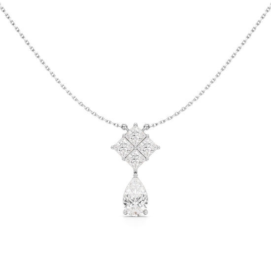 Celestia Diamond Droplet Pendant Necklace