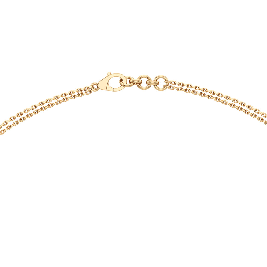 Luminara Heart & Baguette Drop Pendant Necklace