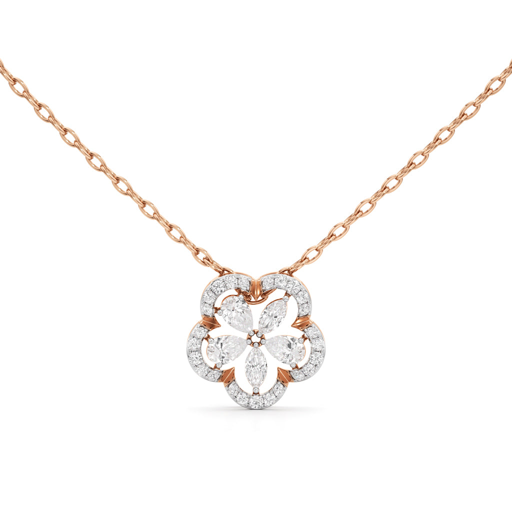 Fleur Radiance Diamond Pendant Necklace