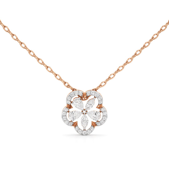 Fleur Radiance Diamond Pendant Necklace