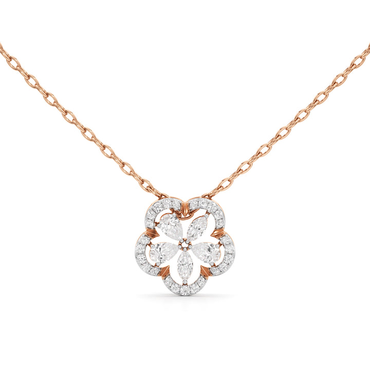 Fleur Radiance Diamond Pendant Necklace