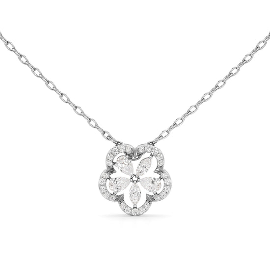 Fleur Radiance Diamond Pendant Necklace
