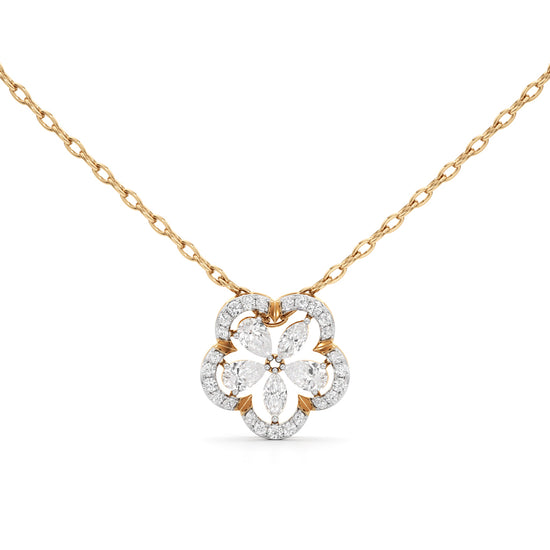 Fleur Radiance Diamond Pendant Necklace