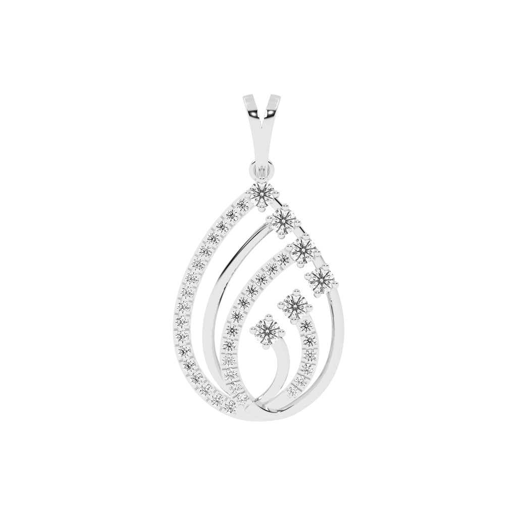Diamond Swirl Pendant