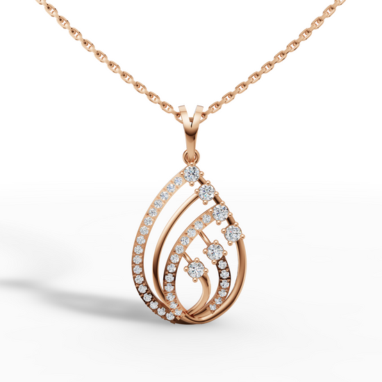 Diamond Swirl Pendant