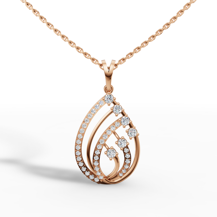 Diamond Swirl Pendant