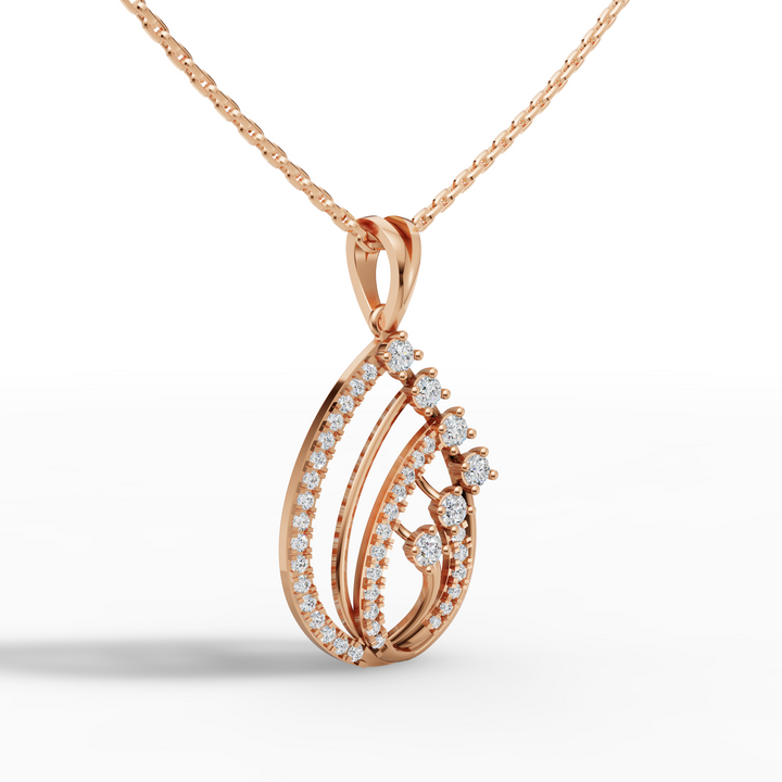 Diamond Swirl Pendant