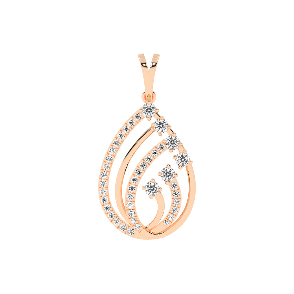 Diamond Swirl Pendant