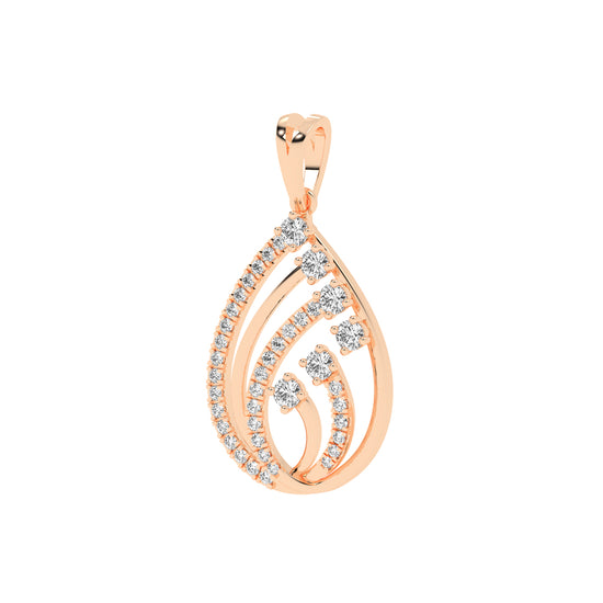Diamond Swirl Pendant