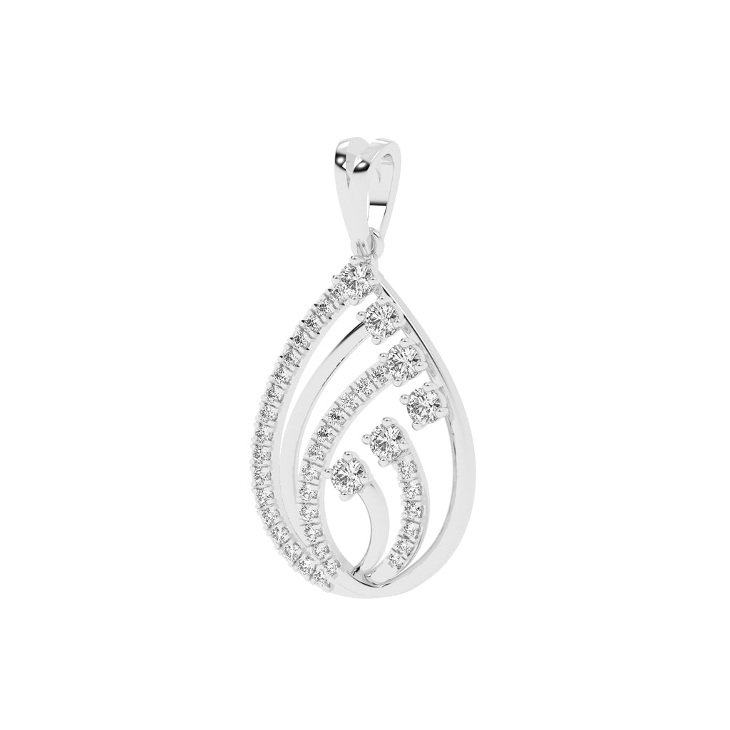 Diamond Swirl Pendant