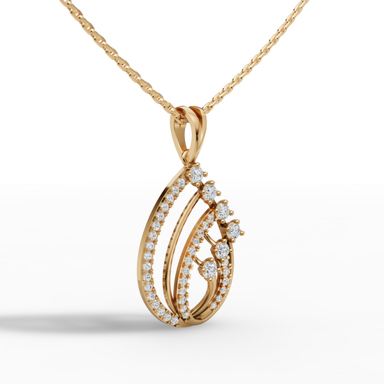 Diamond Swirl Pendant