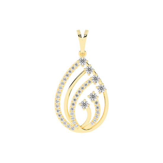 Diamond Swirl Pendant