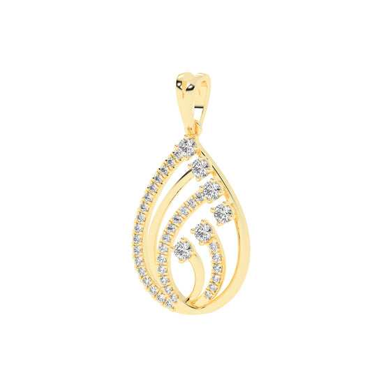 Diamond Swirl Pendant