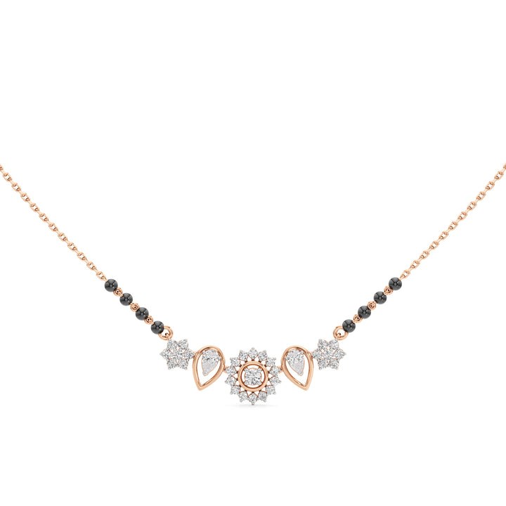 Kavya Petal Cluster Diamond Mangalsutra