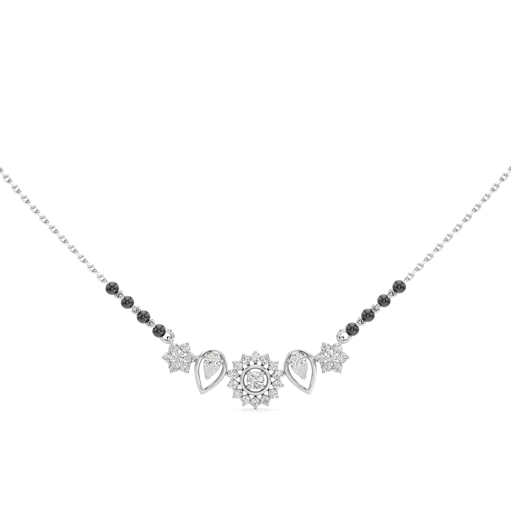 Kavya Petal Cluster Diamond Mangalsutra