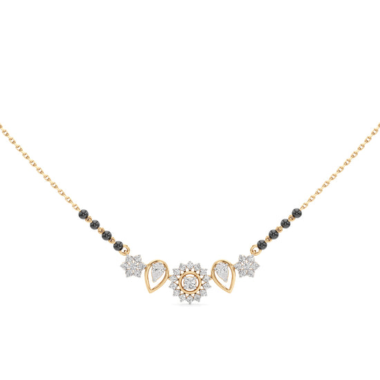 Kavya Petal Cluster Diamond Mangalsutra