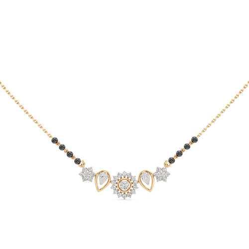 Kavya Petal Cluster Diamond Mangalsutra