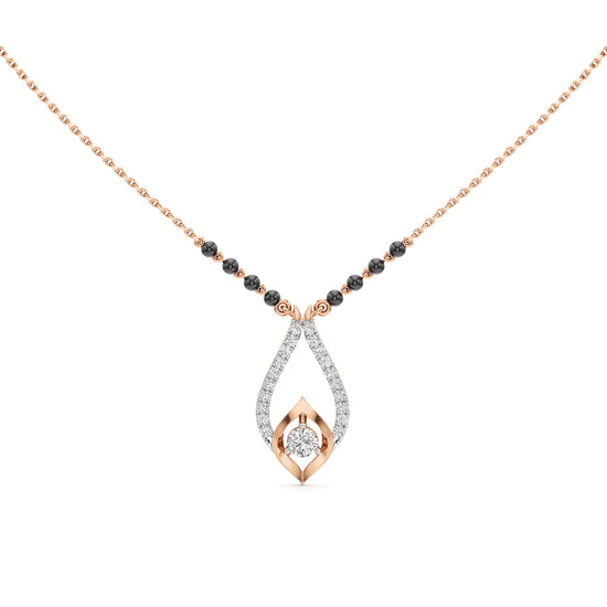 Nayra Flame Solitaire Diamond Mangalsutra