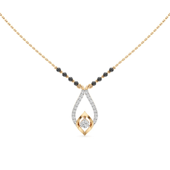 Nayra Flame Solitaire Diamond Mangalsutra