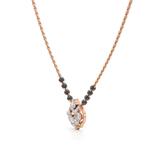 Anaya Radiant Fan-Crest Diamond Mangalsutra