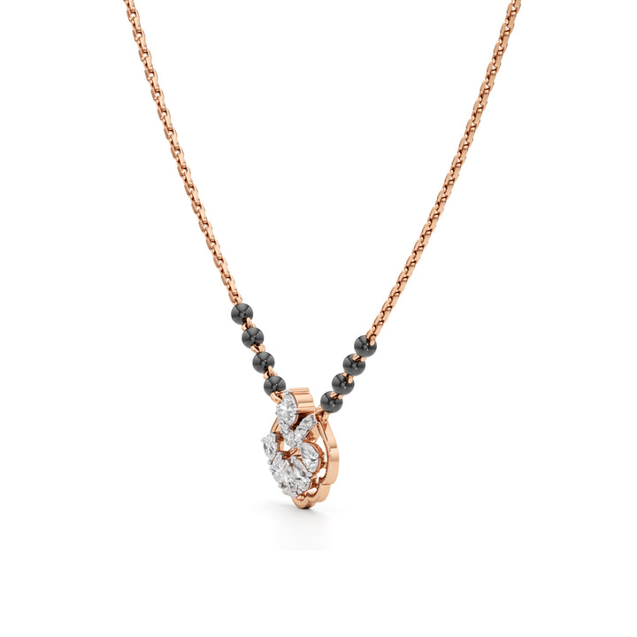 Anaya Radiant Fan-Crest Diamond Mangalsutra