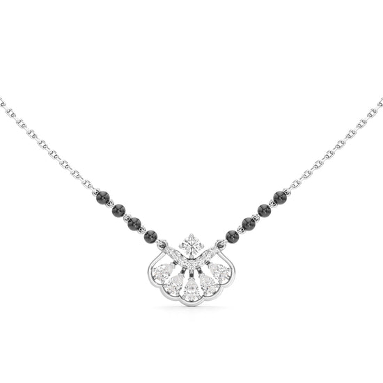 Anaya Radiant Fan-Crest Diamond Mangalsutra