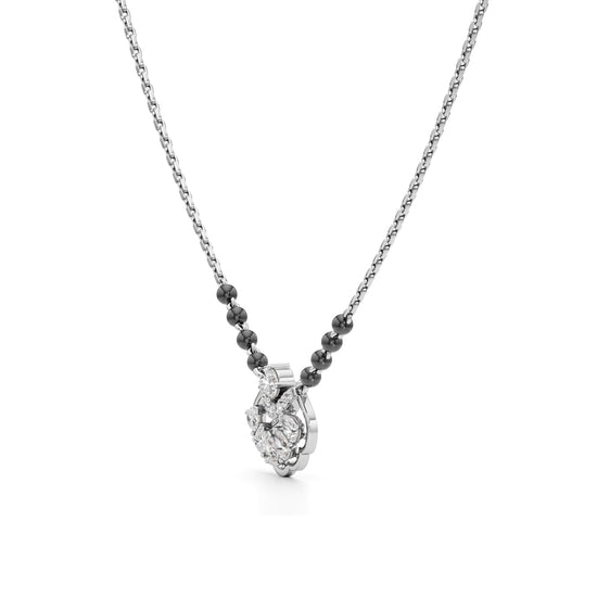 Anaya Radiant Fan-Crest Diamond Mangalsutra