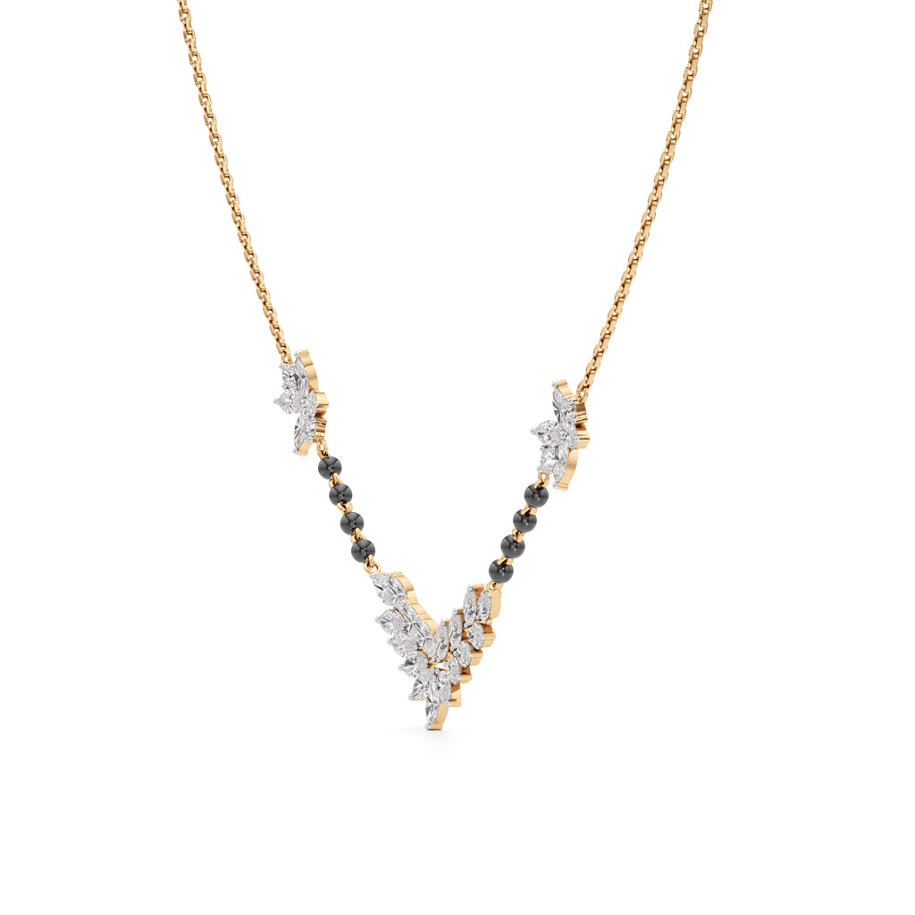 Aarohi Marquise Elegance Diamond Mangalsutra