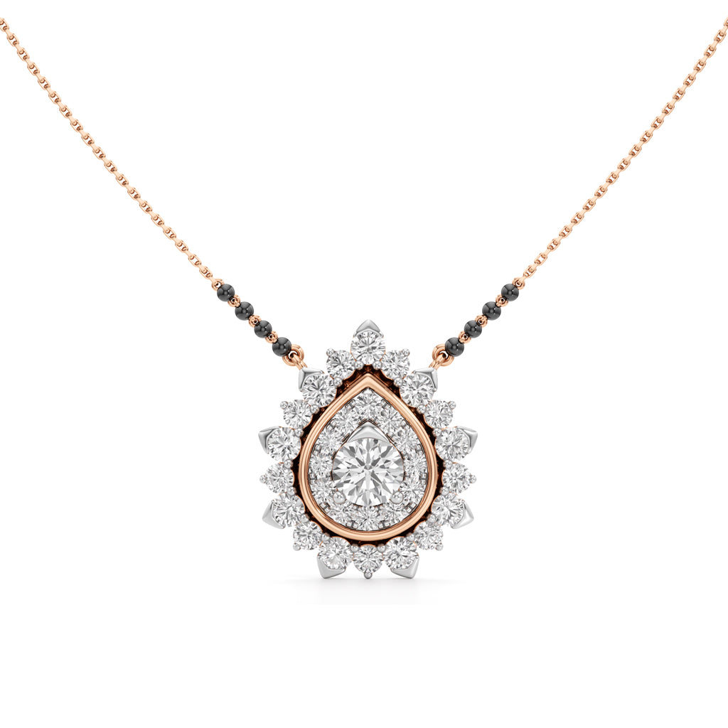Surya Teardrop Radiance Diamond Mangalsutra