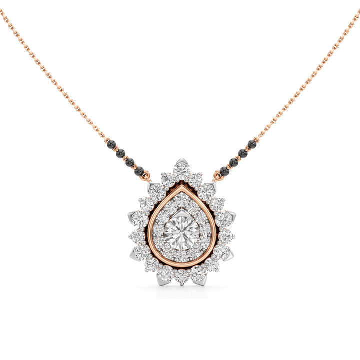 Surya Teardrop Radiance Diamond Mangalsutra