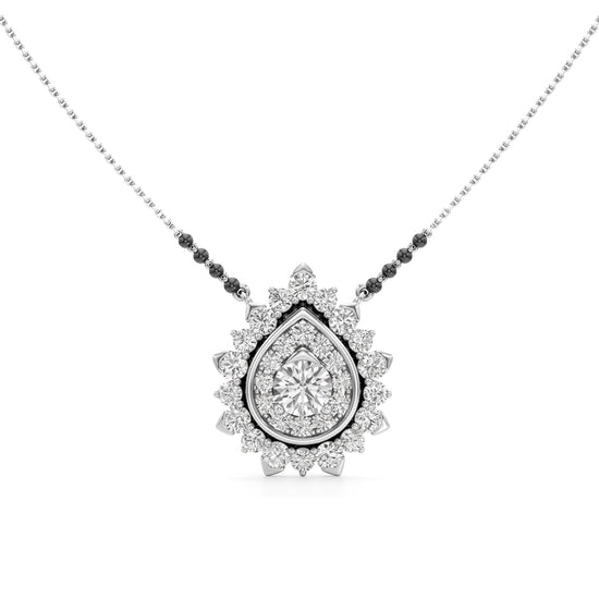 Surya Teardrop Radiance Diamond Mangalsutra