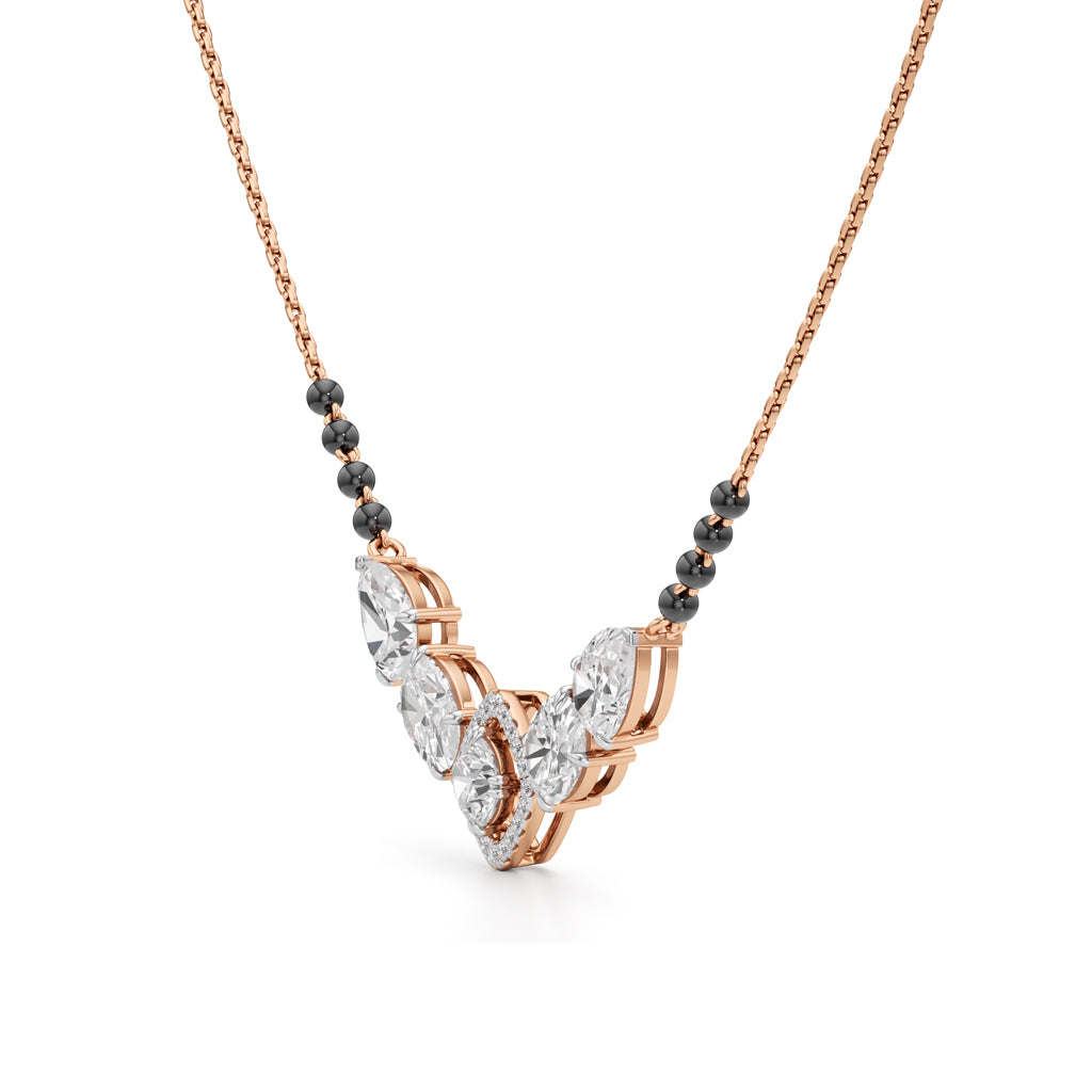 Regal Bloom Diamond Mangalsutra