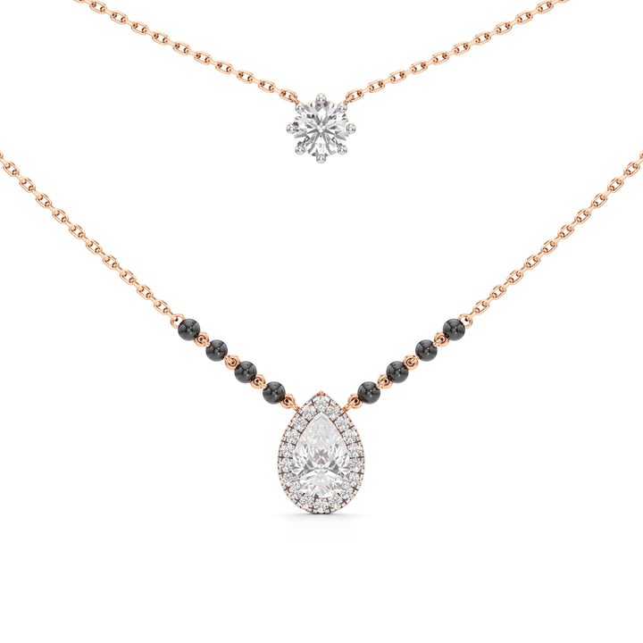 Velura Dual-Layer Diamond Mangalsutra
