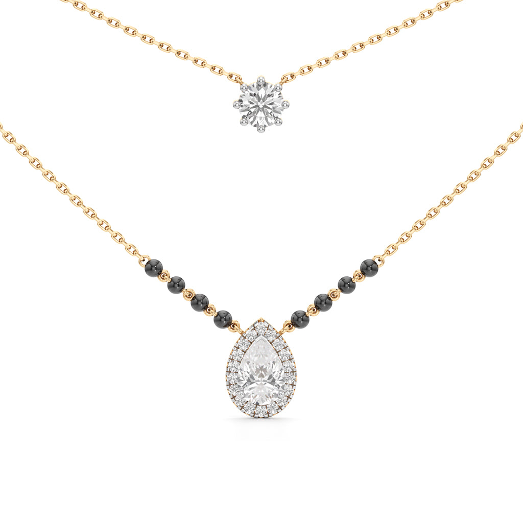 Velura Dual-Layer Diamond Mangalsutra