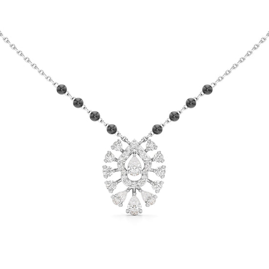 Elara Halo Diamond Mangalsutra