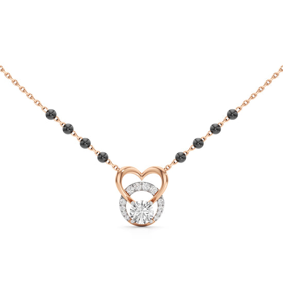 Amora Diamond Heart Mangalsutra