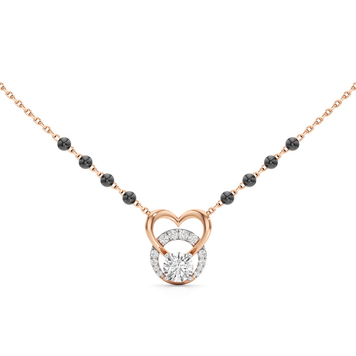 Amora Diamond Heart Mangalsutra