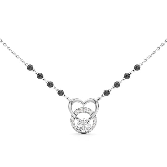 Amora Diamond Heart Mangalsutra