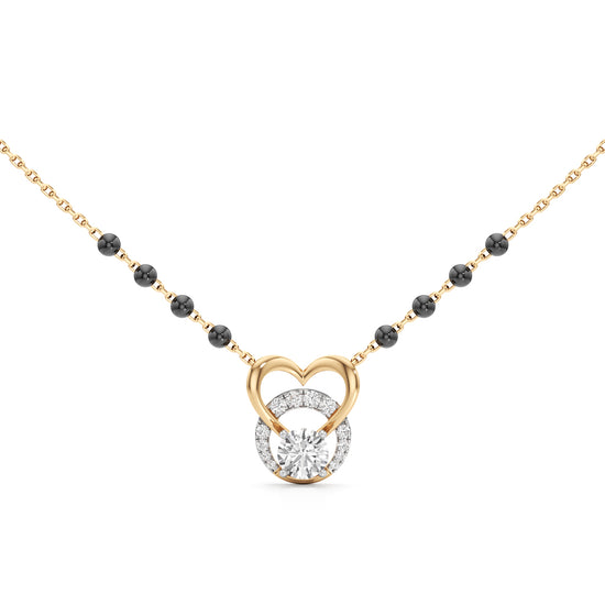 Amora Diamond Heart Mangalsutra