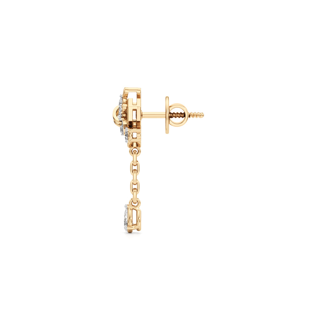 Whimsical Honeybee Stud Earrings in 925 silver 18k Gold Plated