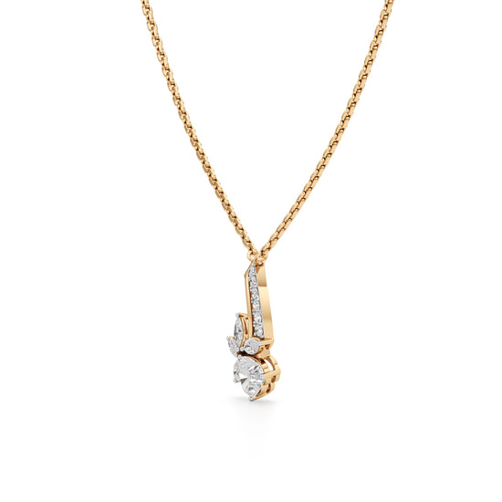 Classic Oval Halo Studs in 925 silver 18k Gold Plated Pendant